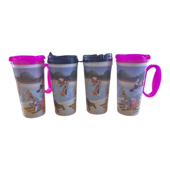 Disney Whirley Drink Works Poolside Set of 4 Travel Cups - Picture 1 of 5